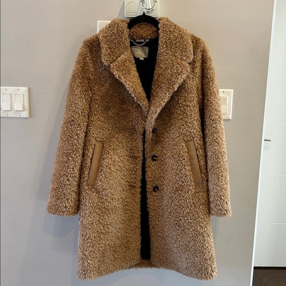 Soia + Kyo Santhia Faux Shearling Jacket in Toffee - Picture 9 of 14